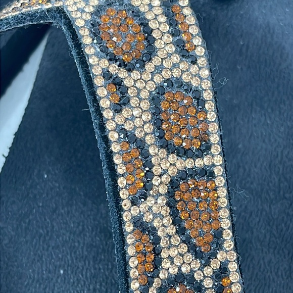 Yellow Box Naseeba Leather Upper Women's 10 Black and Brown Sandals/Flip… - Picture 4 of 6